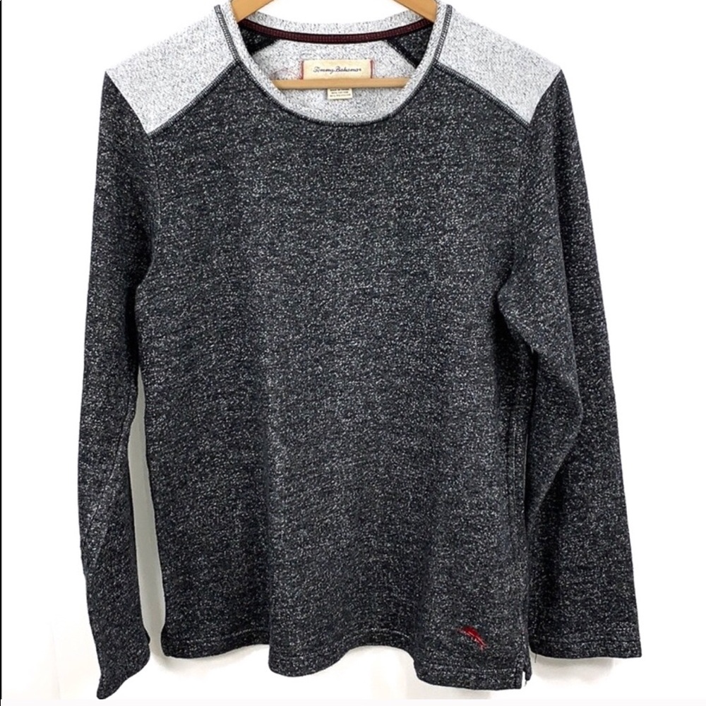 Tommy Bahama Two Toned Gray Sweatshirt sz Medium